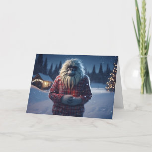 Cartes Pour Fêtes Annuelles Yeti avec un message