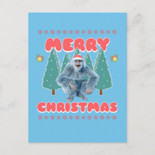 Cartes Pour Fêtes Annuelles Yeti Drôle - Joyeux Noël