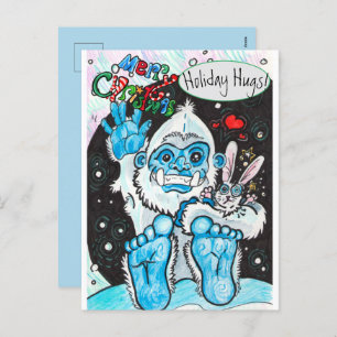 Cartes Pour Fêtes Annuelles Yeti Holiday Hugs