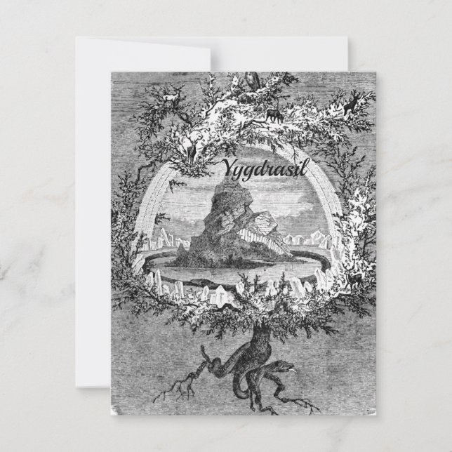 Cartes Pour Fêtes Annuelles Ygdrasil (Devant)