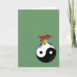 Cartes Pour Fêtes Annuelles Yin et boule de Noël de Yang