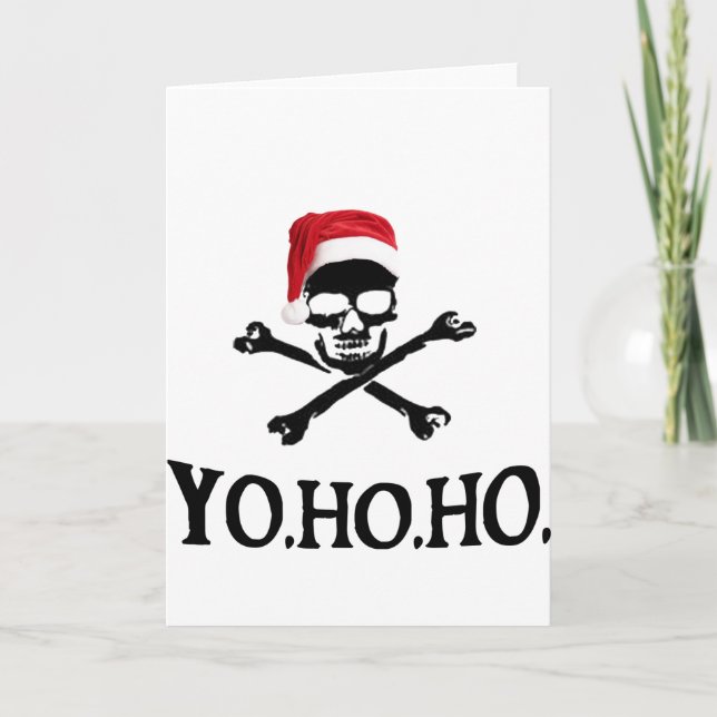 Cartes Pour Fêtes Annuelles Yo Ho Ho (Devant)