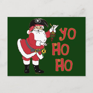 Cartes Pour Fêtes Annuelles Yo Ho Santa Postcard