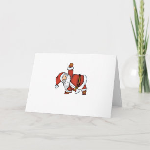 Cartes Pour Fêtes Annuelles Yoga de Père Noël - conception de Noël avec du