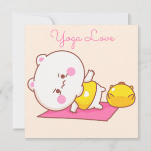 Cartes Pour Fêtes Annuelles Yoga Love