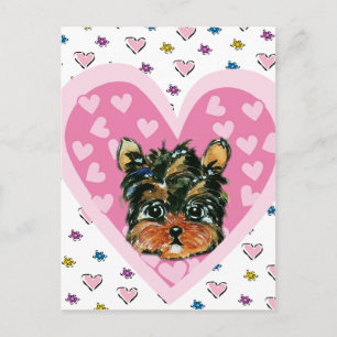 Cartes Pour Fêtes Annuelles Yorkie Poo Valentine