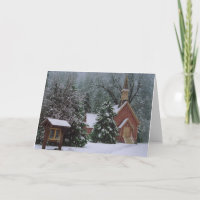 Yosemite Church in snow