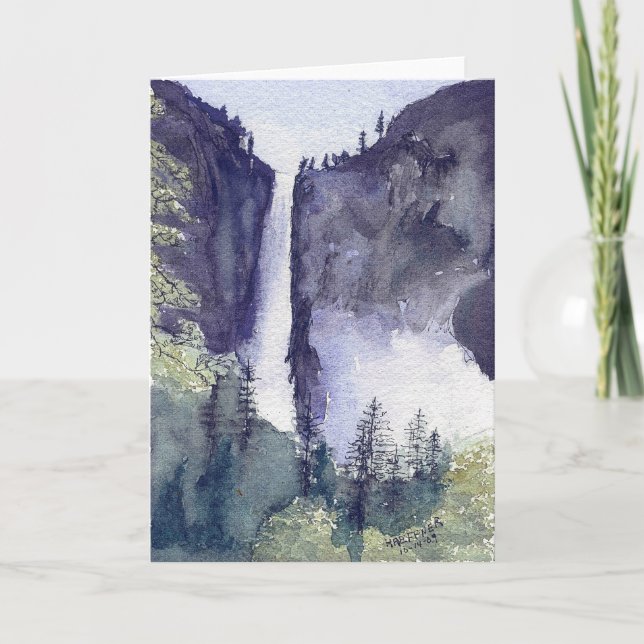 Cartes Pour Fêtes Annuelles Yosemite Falls2, Parc national Yosemite (Devant)