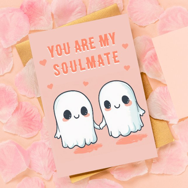 Cartes Pour Fêtes Annuelles You Are My Boo - Joli Fantôme Saint-Valentin (Send a little spooky sweetness this Valentine’s Day with this adorable 'You Are My Boo' card! )