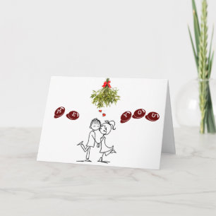 CARTES POUR FÊTES ANNUELLES *YOU & ME* MISTLETOE & SEE WHAT HAPPENS !