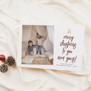 Cartes Pour Fêtes Annuelles You & Your Boho Modern 2 Photo Noël