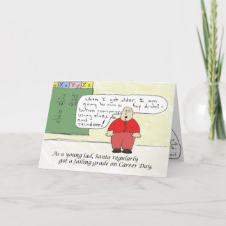 Cartes Pour Fêtes Annuelles Young Père Noël