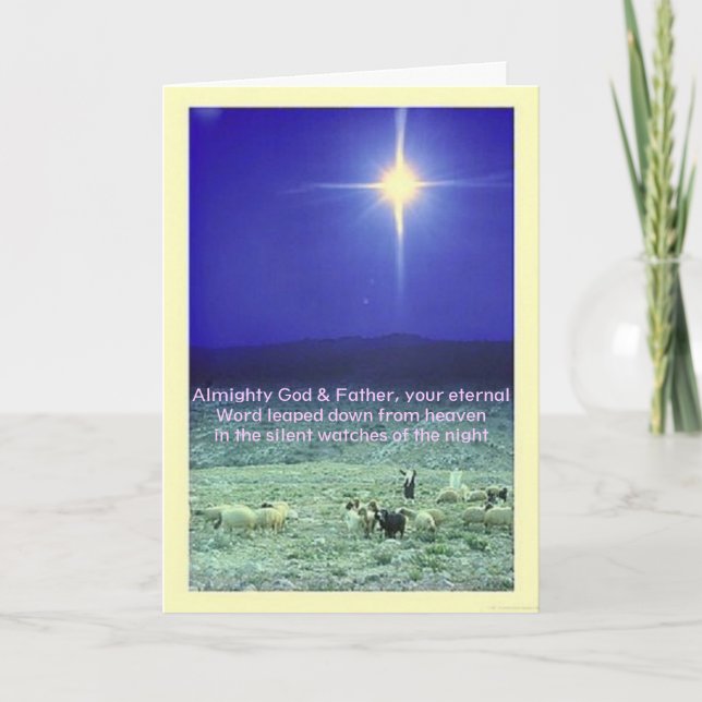 Cartes Pour Fêtes Annuelles Your eternal word (Bethlehem) Xmas card (Devant)