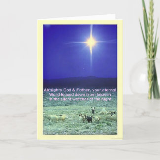 Cartes Pour Fêtes Annuelles Your eternal word (Bethlehem) Xmas card