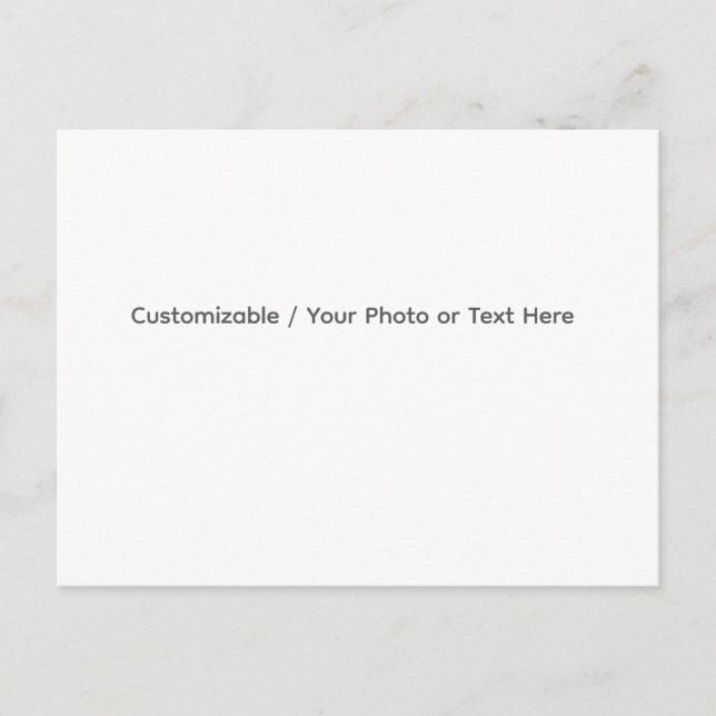 Cartes Pour Fêtes Annuelles Your Photo or Text Here (Customizable Design) (Devant)