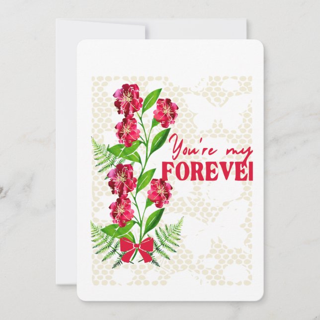 Cartes Pour Fêtes Annuelles You're my Forever (Devant)