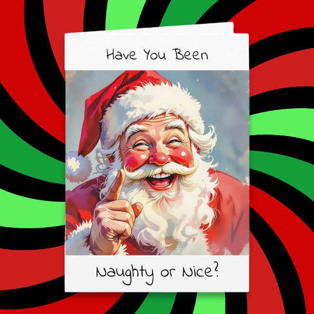 Cartes Pour Fêtes Annuelles You're on the Naughty List Again | Funny Christmas (Créateur téléchargé)