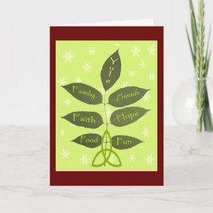 Cartes Pour Fêtes Annuelles Yule - À Mesure Que La Cendres Croit