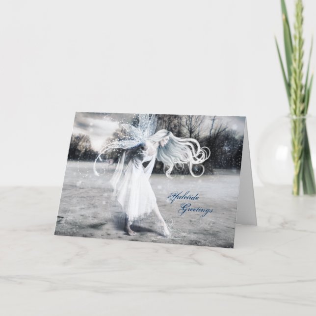 Cartes Pour Fêtes Annuelles Yule de fée hivernale (Devant)