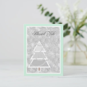 Cartes Pour Fêtes Annuelles Yule vert pâle