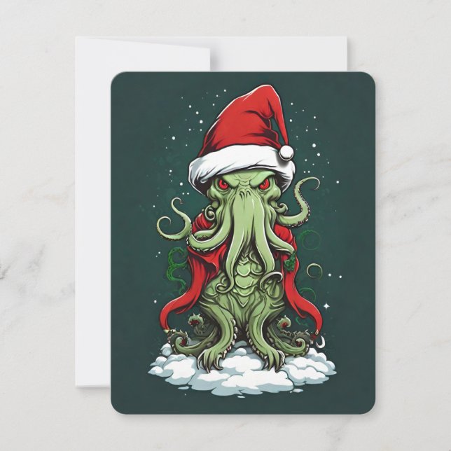 Cartes Pour Fêtes Annuelles Yuletide de Cthulhu : Noël terrifiant (Devant)