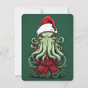 Cartes Pour Fêtes Annuelles Yuletide de Cthulhu : Noël terrifiant