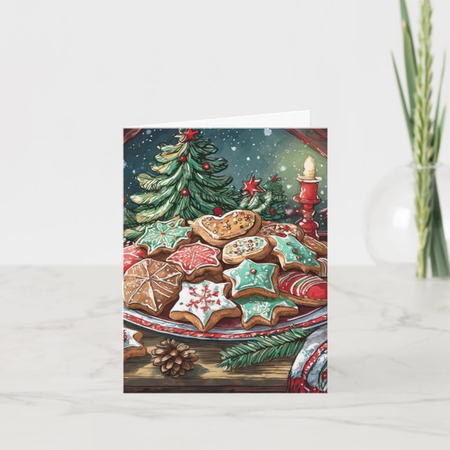 Cartes Pour Fêtes Annuelles Yummy Christmas Cookies (Devant)