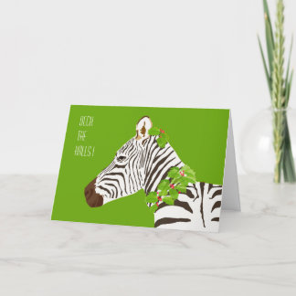 Cartes Pour Fêtes Annuelles Zèbre de Noël