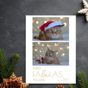 Cartes Pour Fêtes Annuelles Zéro FaLaLas à Donner Photo de Chien Drôle