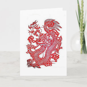 Cartes Pour Fêtes Annuelles Zodiaque Dragon-Chinois/