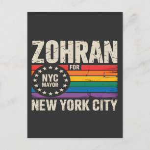 Cartes Pour Fêtes Annuelles Zohran Mamdani Pour Maire de NYC LGBTQ Démocrate