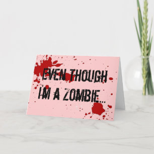 Cartes Pour Fêtes Annuelles Zombi : Je t'aime pour votre Saint-Valentin de