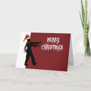 Cartes Pour Fêtes Annuelles Zombie Père Noël