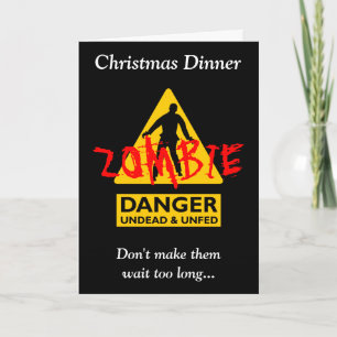 Cartes Pour Fêtes Annuelles Zombie Undead & Unfed Christmas