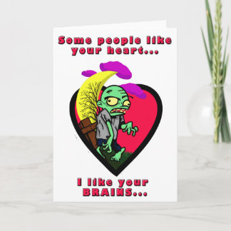 Cartes Pour Fêtes Annuelles Zombie Valentine