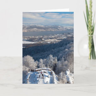 Cartes Pour Fêtes Annuelles Zurich Suisse Hiver