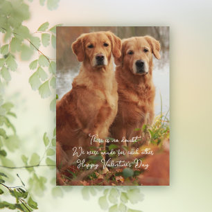 Cartes pour Golden Retrievers Faits l'un pour l'Au