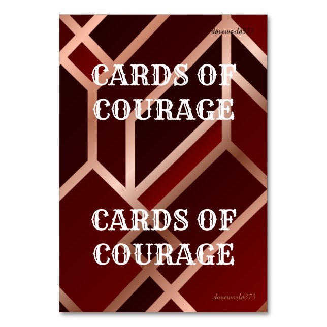 Cartes pour le jeu Courage (Par défaut)