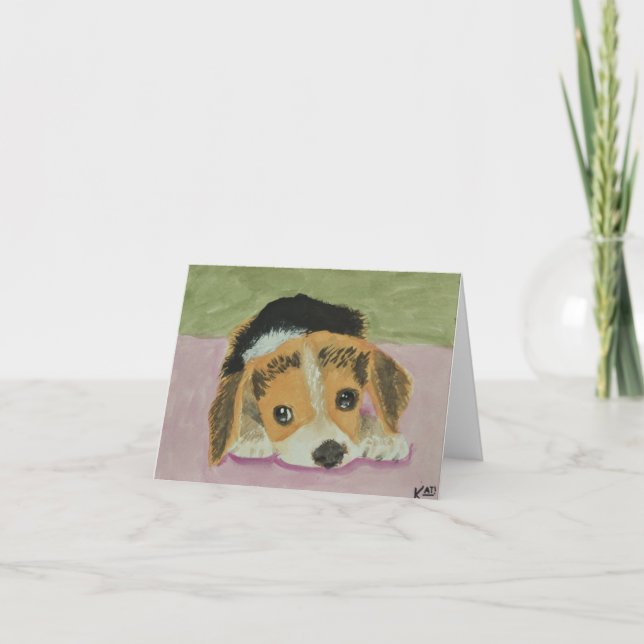 Cartes pour notes beagles (Devant)