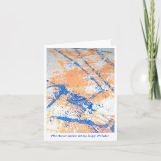 Cartes pour notes d'art d'action de fauteuil