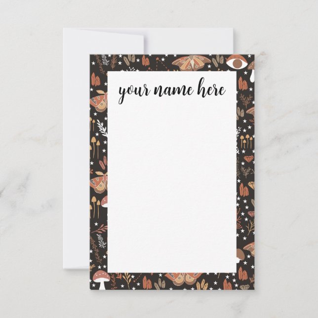 Cartes pour notes de bois personnalisés (Devant)