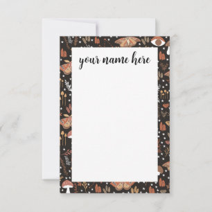 Cartes pour notes de bois personnalisés