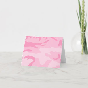 Cartes pour notes de camouflage rose