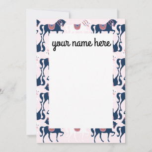 Cartes pour notes de chevaux personnalisés