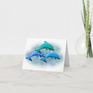 Cartes pour notes de dauphin