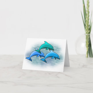 Cartes pour notes de dauphin