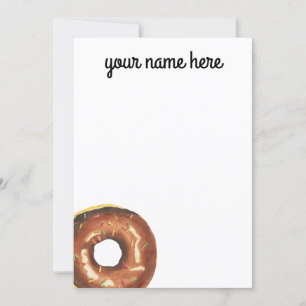 Cartes pour notes de Donut personnalisés