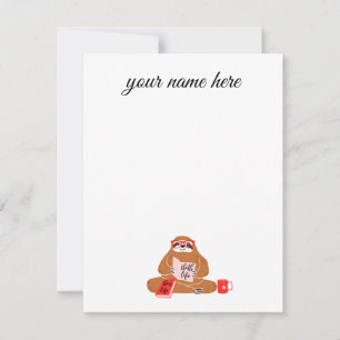 Cartes pour notes de machines à sous personnalisés