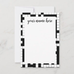 Cartes pour notes de mot de passe personnalisés