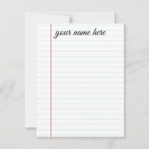 Cartes pour notes de papeterie Linked Personnalisé